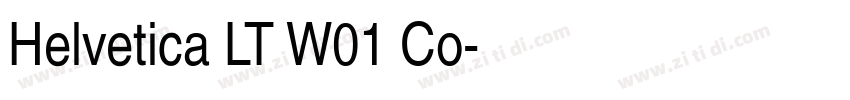 Helvetica LT W01 Co字体转换